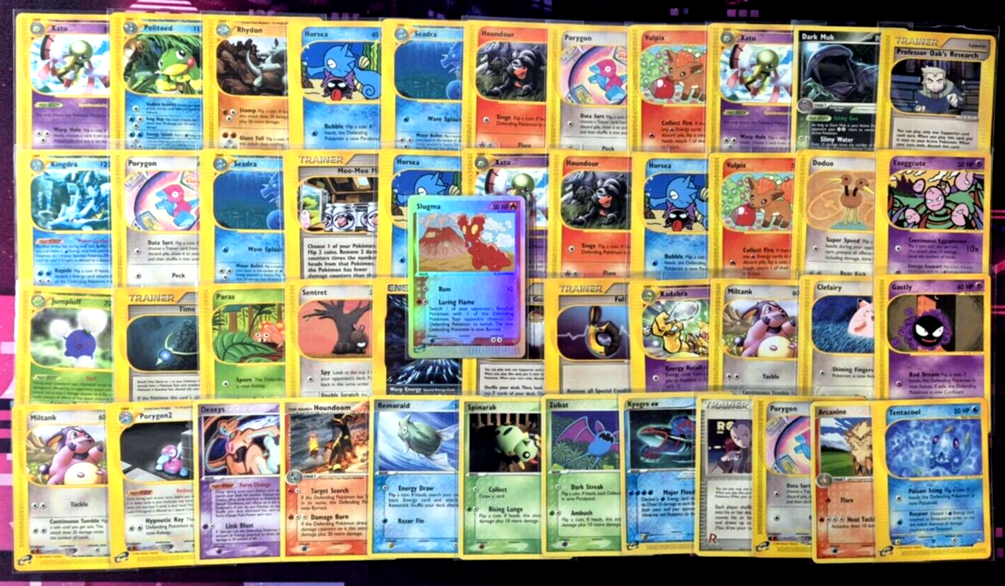 Mixed Team Aqua/Magma eSeries eReader BUNDLE Pokemon Card Lot - PL-image