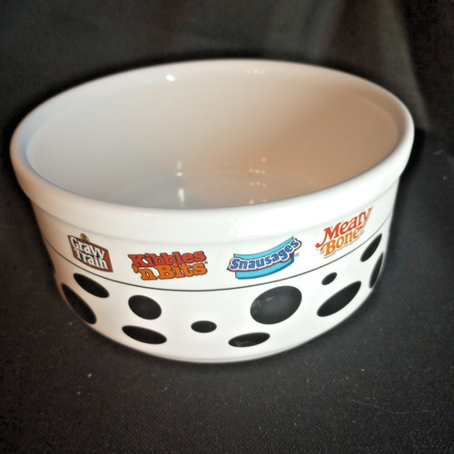 Vtg 1998 Pfaltzgraff Dog Bowl Disney's 101 Dalmatians Gravy Train Kibbles n Bits