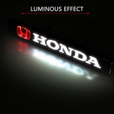 With LED light Car Front Grille Emblem Badge For Honda CITY Vezel JAZZ CIVIC CRV