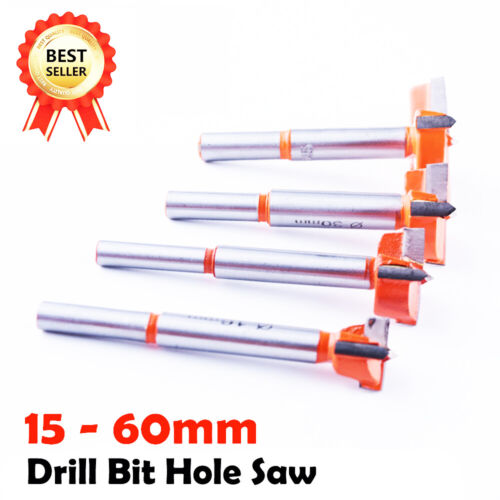Forstner Bit Woodworking Drill Bit Set Boring Hole Saw Cutter Wood Tools 15-60mm - Picture 1 of 21