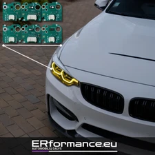 BMW F30 F31 LCI CSL Style DRL LED Modules (Yellow) 63117419615 63117419610