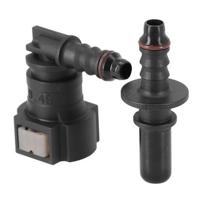 90 Deg Elbow SAE 9 49 Nylon Quick Connect Coupler for Fuel Line ID 6mm (14 )