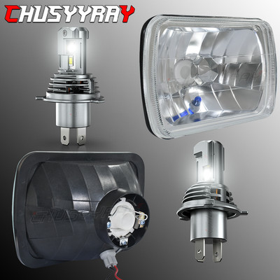 Pair 7x6'' HEADLIGHTS Hi/Lo beam W-bulbs 7''x 6'' fits Dodge D150 D250 D350 Ram 50
