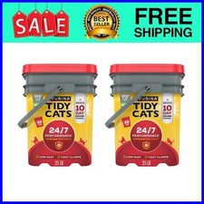 Purina Tidy Cats 24/7 Clumping Cat Litter, Low Dust, 35 lb. Pail,2 pack
