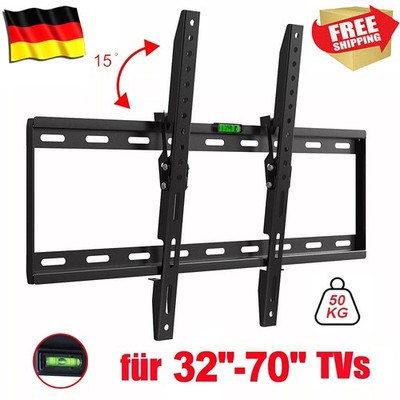 TV Wandhalterung Wandhalter LCD LED Fernseher 32 - 70 Zoll Flach neigbar 50 kg