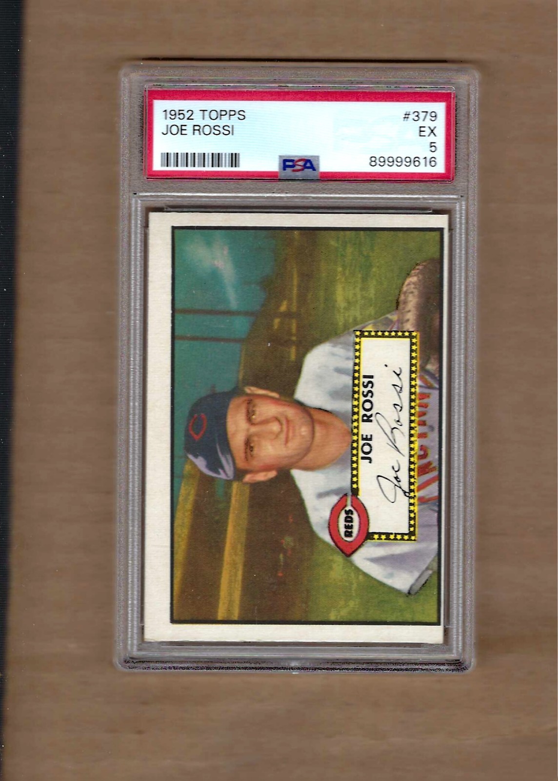 Joe Rossi #379 Baseball Cards 1952 Topps trading card — raw and PSA graded price guide