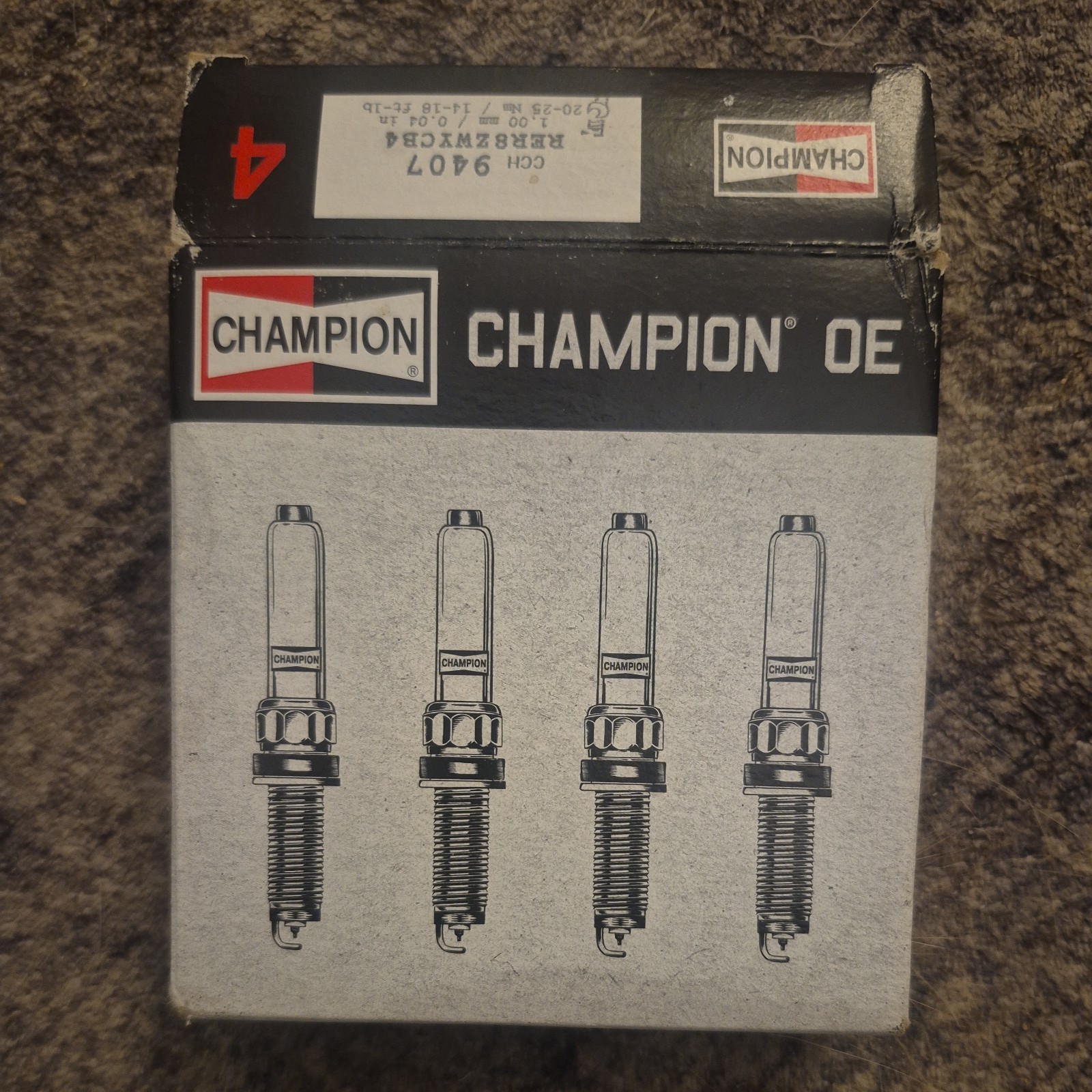 4 PACK Champion Iridium 9407 Spark Plugs for RER8ZWYCB4 for 2006-2022 Honda CR-V