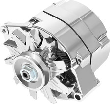 High Output Alternators 100Amp Chrome 1-Wire 10SI Self-Exciting SBC BBC