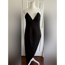 Meshki Natasha Pointed Corset Mini Dress Black Size Medium