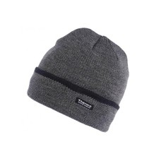 Bonnet Laine Gris Chine Revers Homme Femme Double Thermo Polaire Kanysk-Taille