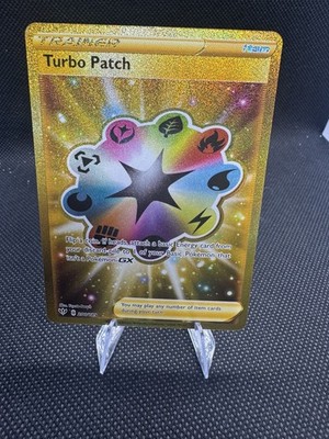 pokemon darkness ablaze gold cards Turbo Patch Darkness Ablaze Gold 200/189 PSA 9 main image 0