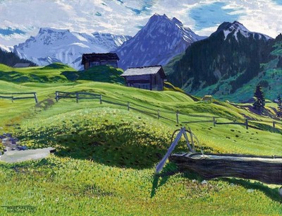Waldemar Fink Swiss Alps Reproduction   Giclee Canvas/Paper/Stretched