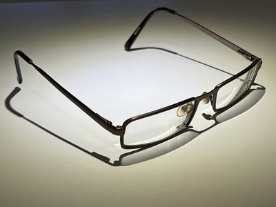 Carrera By Safilo Eyeglass Frames CA7523 1J0 Narrow Recrangular Bronze Tone