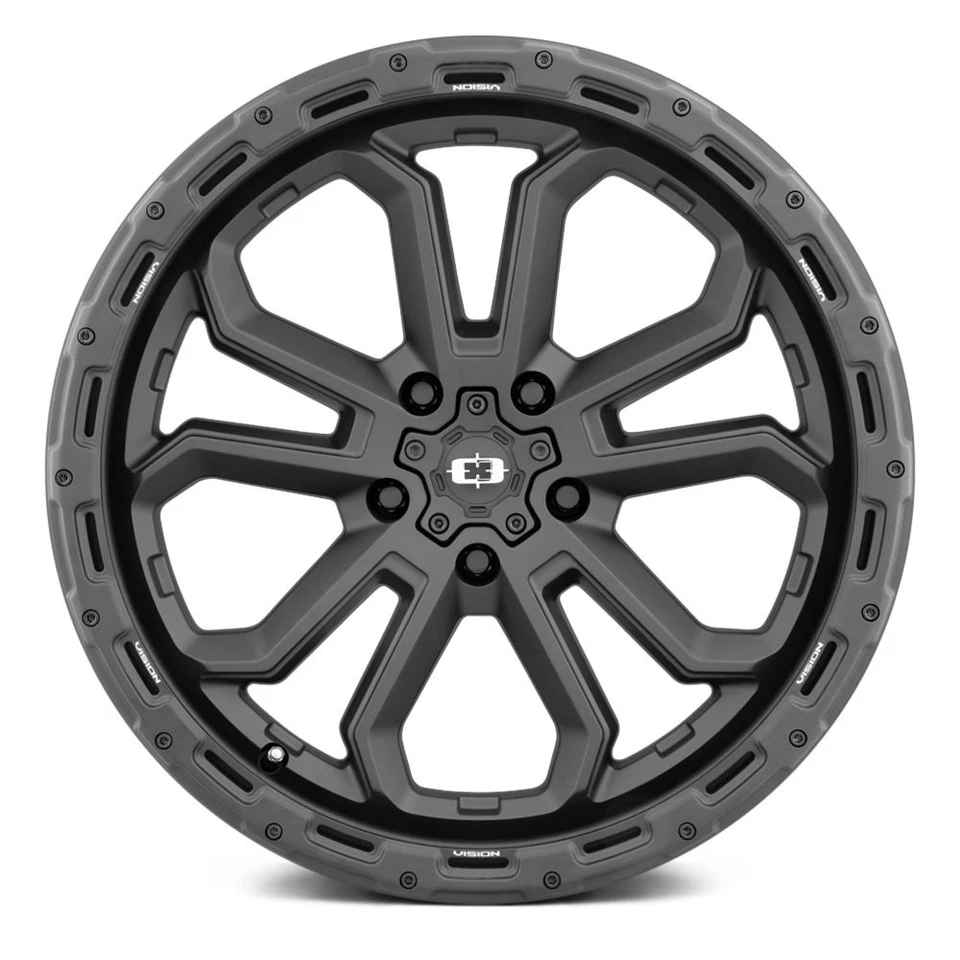 Vision 405 KORUPT 5 Wheel 17x8 (30, 5x114.3, 76.1) Black Single Rim - Imagem 2 de 3