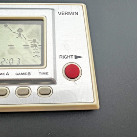 Vintage 1980 Nintendo Game & Watch Vermin MT-03 Silver Series Tested Working MIJ
