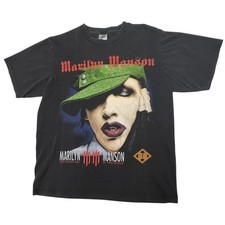 Rare Y2K Vintage 2003 Marilyn Manson “Golden Age of Grotesque” Tour Tee Large