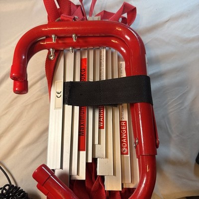 YZJJ Retractable Fire Escape Ladder 3 Story with Anti-Skid Rungs Portable Emerge