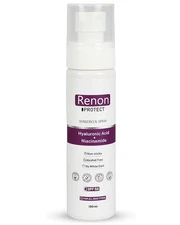 Renon Sunscreen Spray SPF 50 PA++++ Hyaluronic & Niacinamide No White Cast 100ml