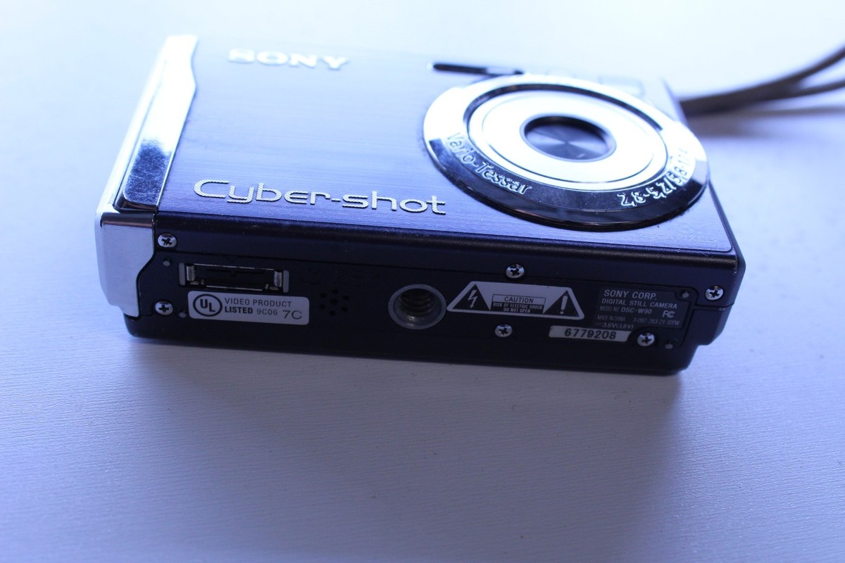 Sony Cyber-shot DSC-W90 8.1MP Digital Camera - Silver for sale