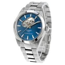 Unused TISSOT Gentleman Powermatic 80 T127.407.11.041.01 Blue Men Watch in Box