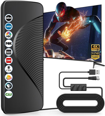 2025 Upgraded TV Antenna for Smart TV, 1600+ Miles Range, Indoor/Outdoor Digital