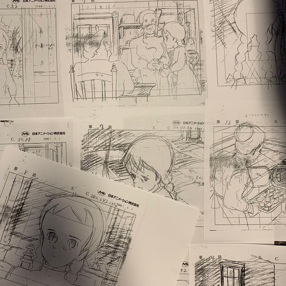 Ghibli B4 size Anne of GreenGables unpublished layout approimately86 ...