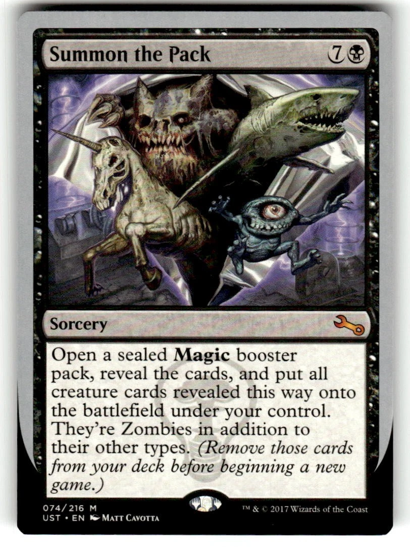 Magic: The Gathering Trading Card Games Individual Black Unstable