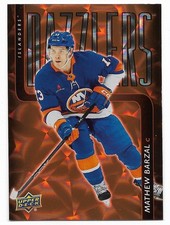 Mathew Barzal 25-26 Upper Deck 1 Dazzlers Orange