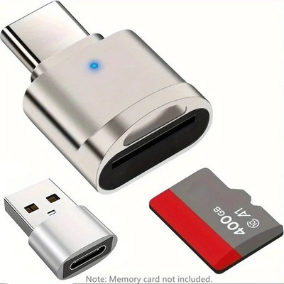 Type C To Micro SD TF Card Reader OTG USB Adapter Converter For Samsung Phone