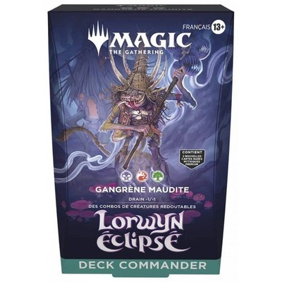 MTG Lorwyn Eclipsed Commander Gangrène Maudite FR Neu Versiegelt