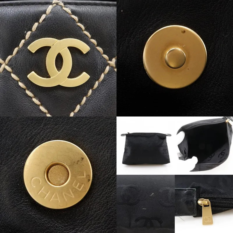 Chanel Wild Stitch Calf Black Tote thumbnail 9