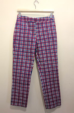 Diane Von Furstenberg Trousers Womens UK Siz 8 Geometric Straight Leg Pants