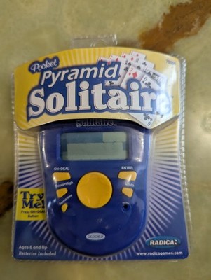 Radica Pocket Pyramid Solitaire Handheld Electronic Game 2005 Sealed New Y2K
