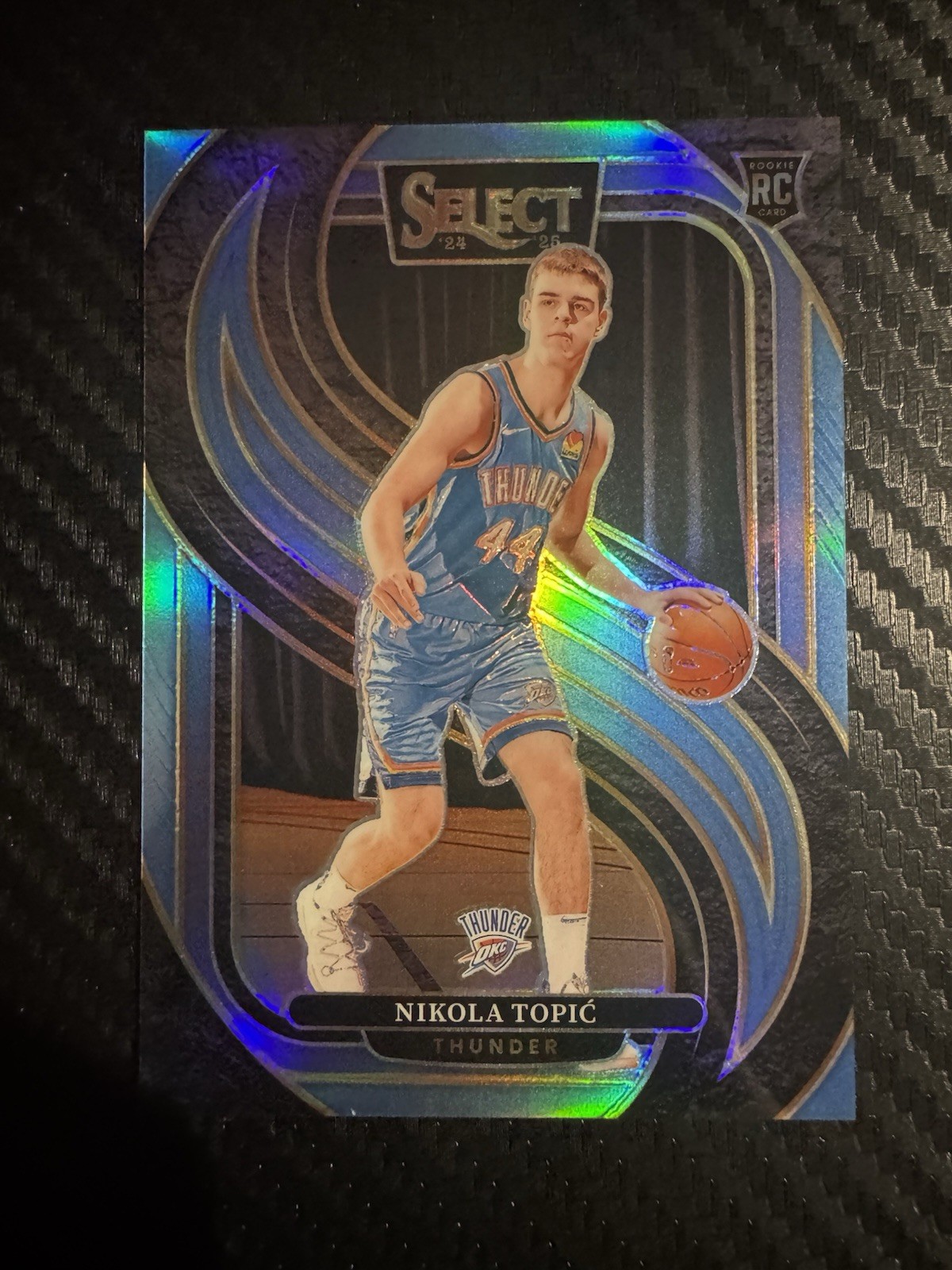 2024-25 Panini Select Premier Level Light Blue Prizm /299 Nikola Topic Rookie RC