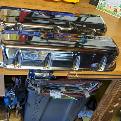 Valve Covers Big Block Chevy Used In Good Condition On Motor 4year Never Started