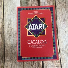 1980s Video Computer System Games ATARI CATALOG Cartridge Vintage Booklet Guide