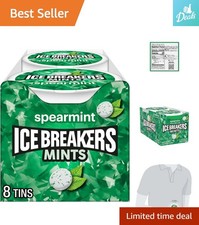 Delicious 1.5 oz Spearmint Mints Tins - Perfect Sugar-Free Refreshment Pack