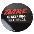 Vintage DARE Sign - Porcelain General Store Drugs Gas Pump Plate Sign