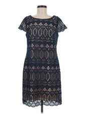 Eliza J Women Blue Cocktail Dress 8