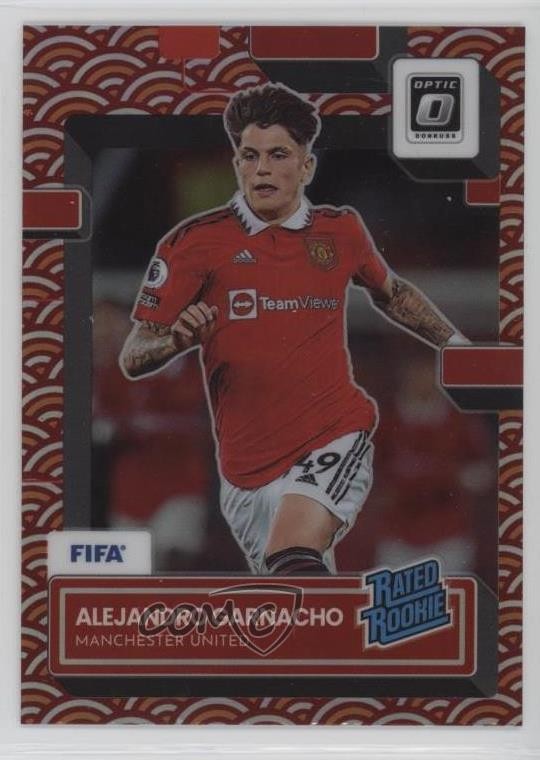 2022 Panini Donruss Rated Rookie Optic Photon Prizm Alejandro Garnacho #199 0w77