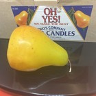 Vintage from Two's Company Oh Yes Pear Candles Set of 3 Yellow Fruit Decor 1201 — photo 2