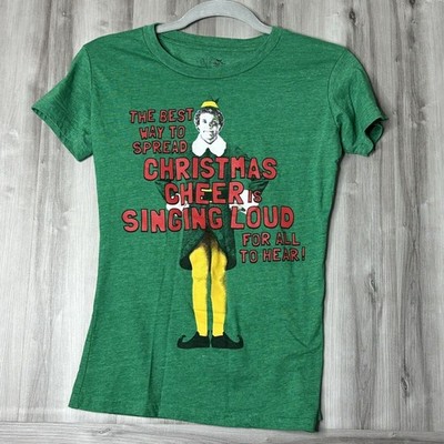 BNWT Elf The Movie Womens Christmas Tshirt Spread Cheer size small