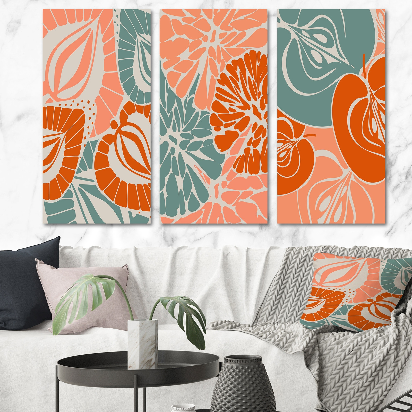 Design Art Retro Strawberry Orange Apple Traditional Artwork