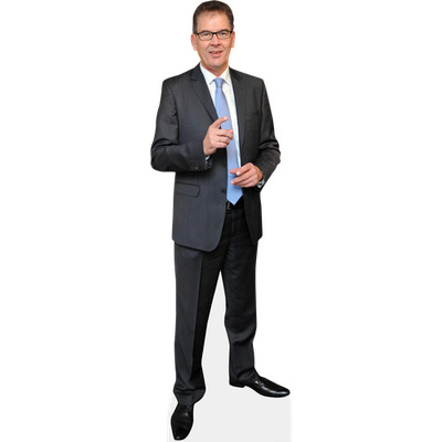 Gerd Mueller (Grey Suit) Life Size Cutout