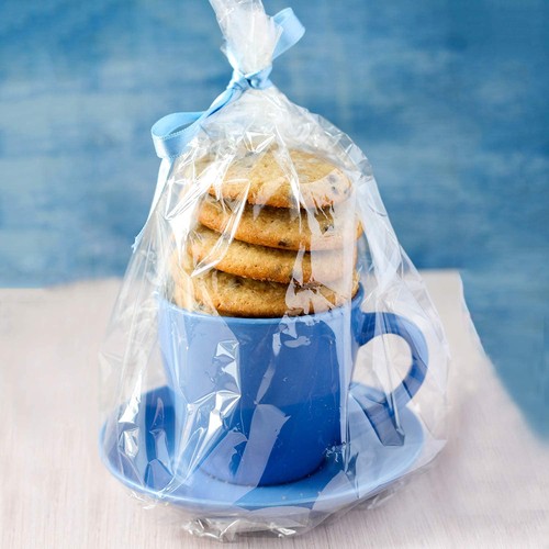 Cello Cellophane Treat Bags,200 Pieces 7x13 Inches Clear Plastic Gift Bags wi... - 第 6/7 張圖片