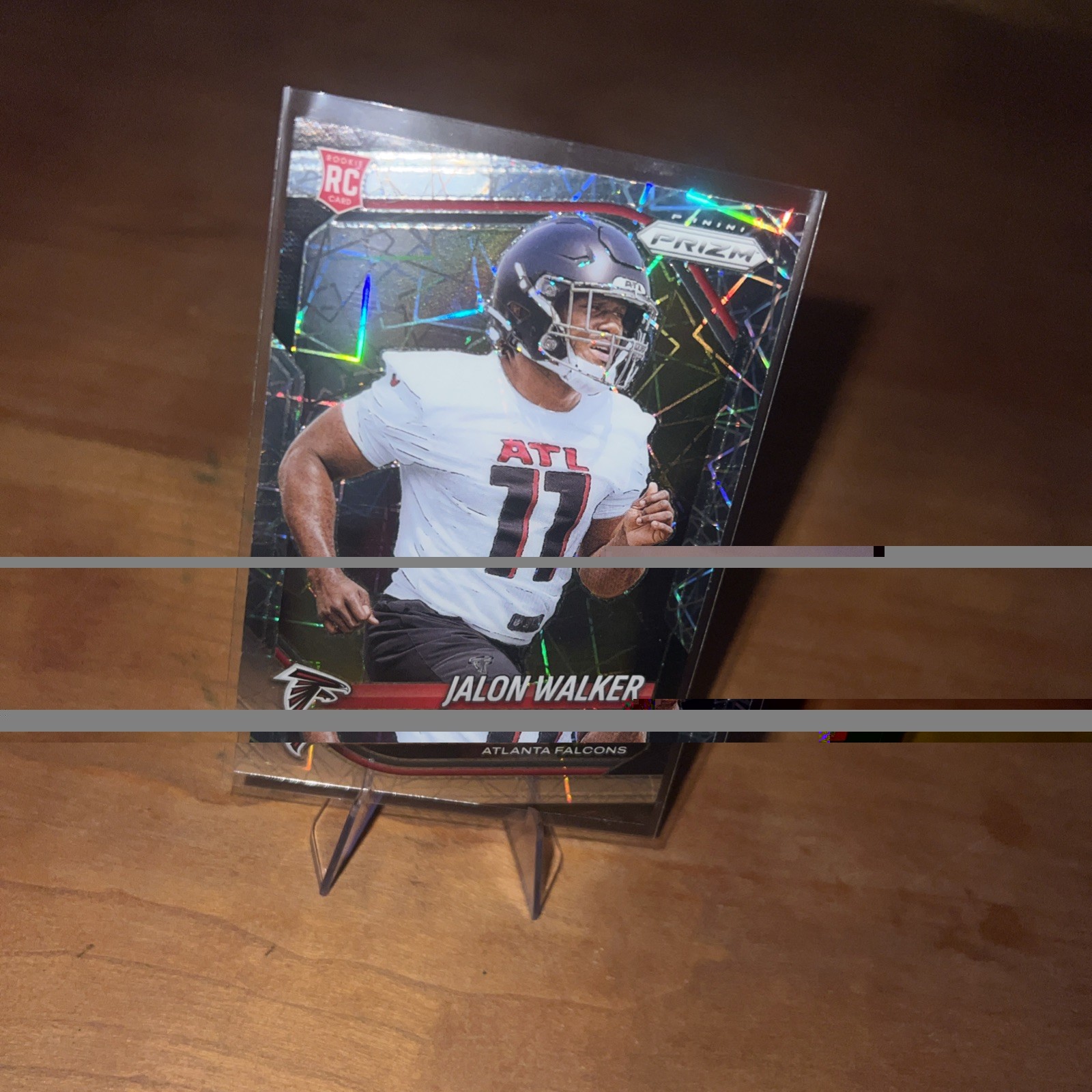 2025 Panini Prizm Jalon Walker Lazer Prizm RC #398 Falcons