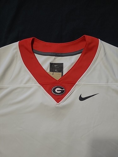 GEORGIA BULLDOGS NIKE ENGINEERED DRI-FIT LEERES TRIKOT HERREN XLARGE/WEISS/NEU MIT ETIKETT - Bild 3 von 11