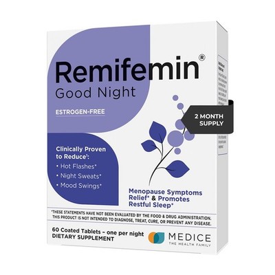 Remifemin Good Night - Menopause Symptoms Relief & Restful Sleep 60 Tablets