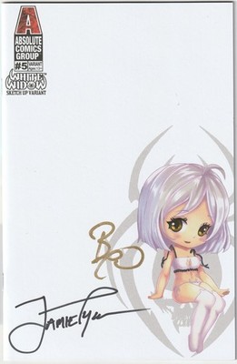 White Widow #5 - 1 of 100 Made Sketch Up Variant 2x Signed with COA (NM+)