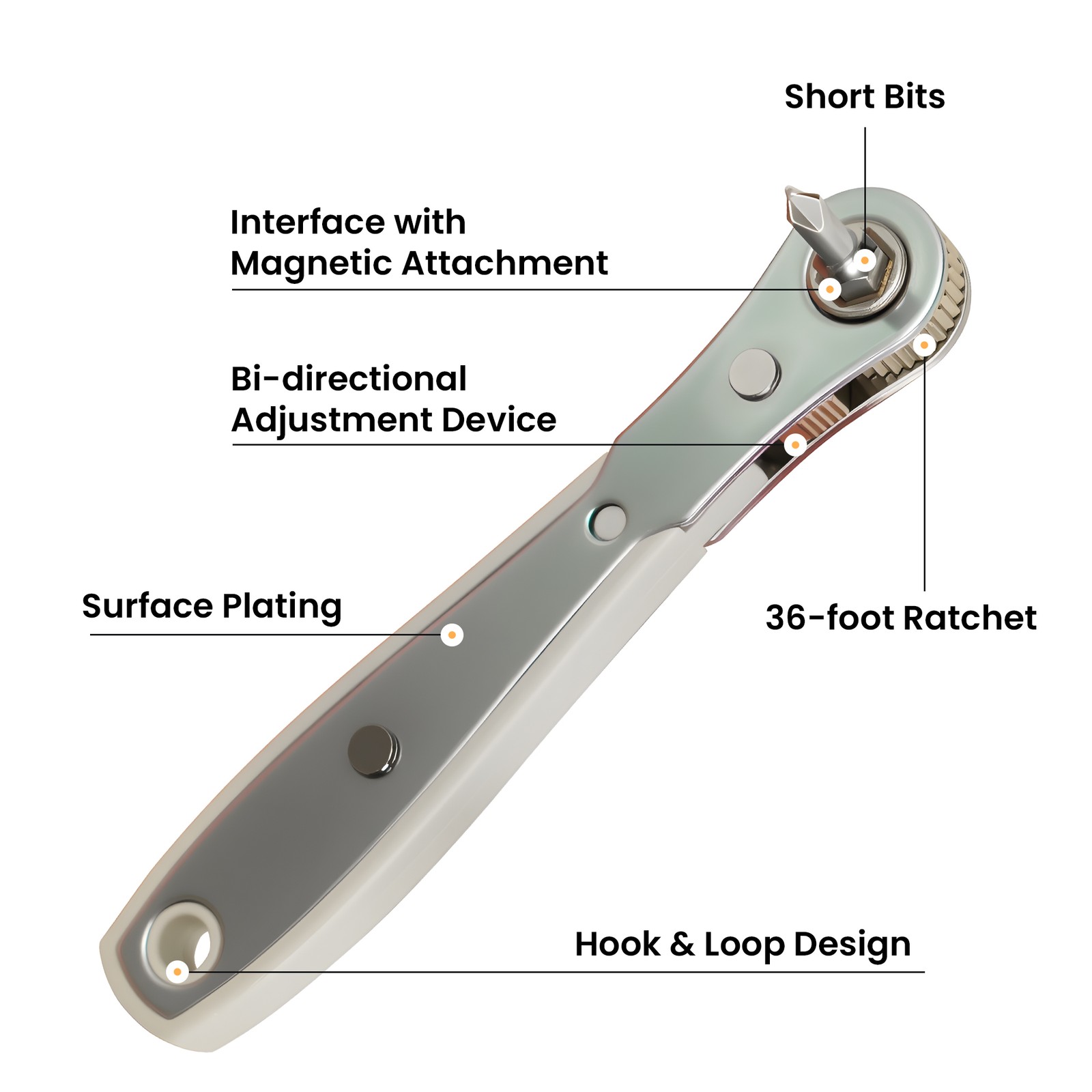 33in1 Precision Ratchet Screwdriver Bit Set Socket Wrench Repair Tool Kit Gift